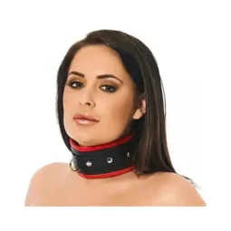 BONDAGE PLAY Collar LUX ādas kaklasiksna