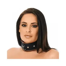 BONDAGE PLAY Collar LUX ādas kaklasiksna