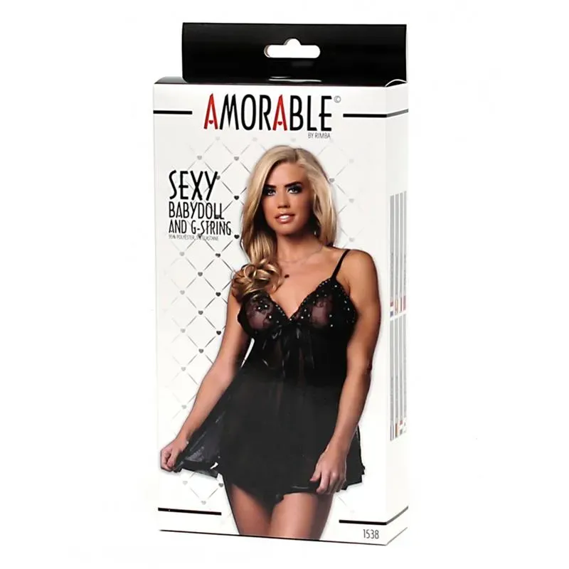 AMORABLE Babydoll ar stringiem
