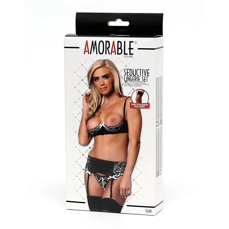 AMORABLE 4 daļu erotiskās apakšveļas komplekts