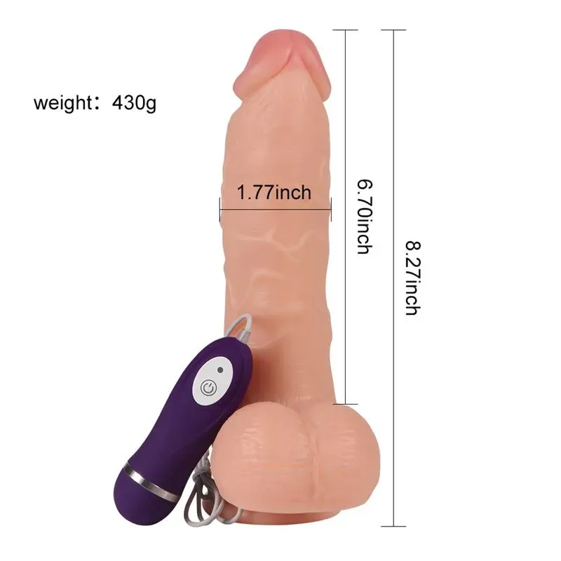 SHEQU Realistic Vibe Adam vibrators 21 cm