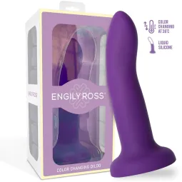 Krāsu mainošs dildo, no violeta uz rozā, 14 cm | Noks.lv