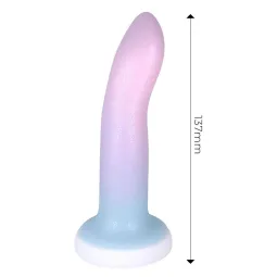 Dildo ar piesūcekni, krāsu pāreja, 13,6 cm | Noks.lv