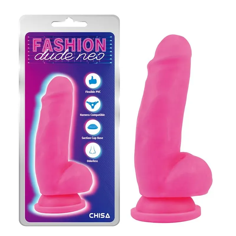 CHISA Dual Density dildo ar piesūcekni, rozā