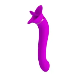 PRETTYLOVE Faust vibrators ar mēles stimulatoru