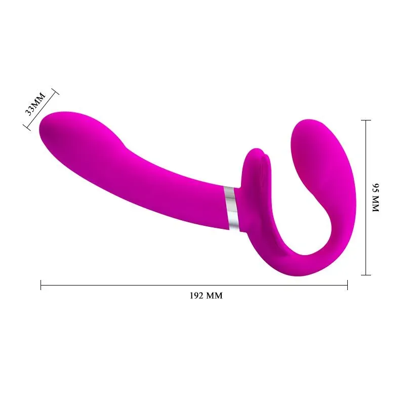 PRETTYLOVE Valerie bezsiksnu strap-on vibrators