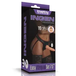 LOVETOY Strap-on 7.5 vibrējošs dildo ar siksnu