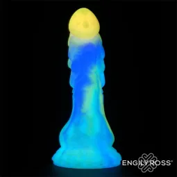 Tumsā mirdzošs pūķa formas dildo, 18 cm | Noks.lv