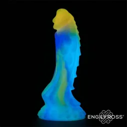 Tumsā mirdzošs pūķa formas dildo, 18 cm | Noks.lv