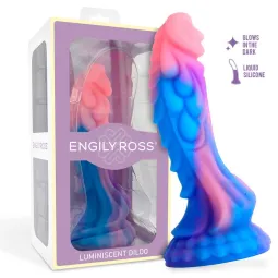 Tumsā mirdzošs pūķa formas dildo, 18 cm | Noks.lv