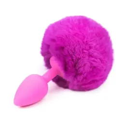 AFTERDARK anālais korķis ar pomponu S, violets