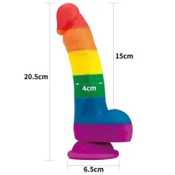 LOVETOY Prider 8 silikona dildo ar piesūcekni