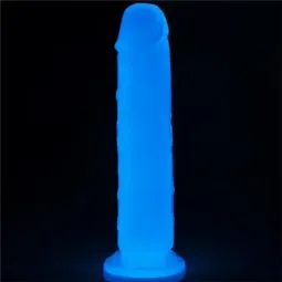 LOVETOY Lumino 8 dildo ar zilu gaismu