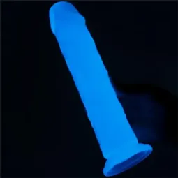 LOVETOY Lumino 8 dildo ar zilu gaismu