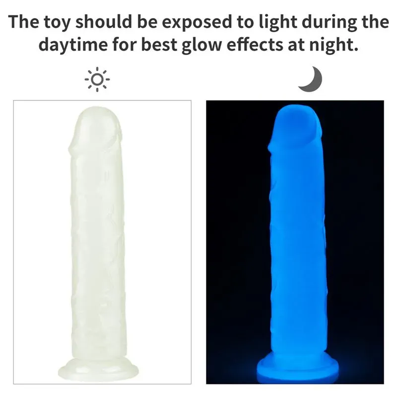 LOVETOY Lumino 8 dildo ar zilu gaismu