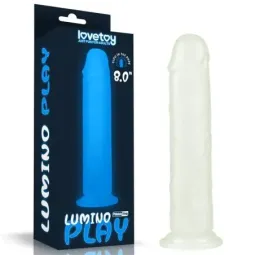LOVETOY Lumino 8 dildo ar zilu gaismu