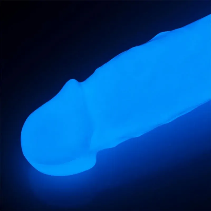 LOVETOY Lumino 8.5 dildo ar zilu mirdzumu