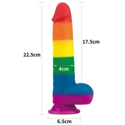 LOVETOY Prider 9 silikona dildo ar piesūcekni