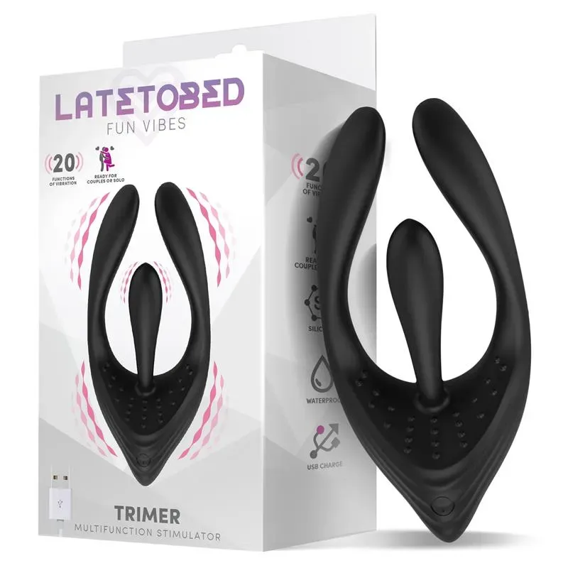 LATETOBED Trimer vibrators pāriem ar 3 motoriem