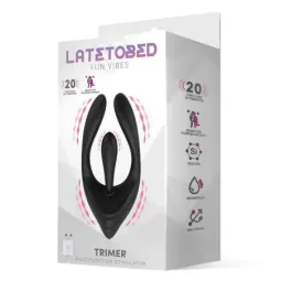 LATETOBED Trimer vibrators pāriem ar 3 motoriem