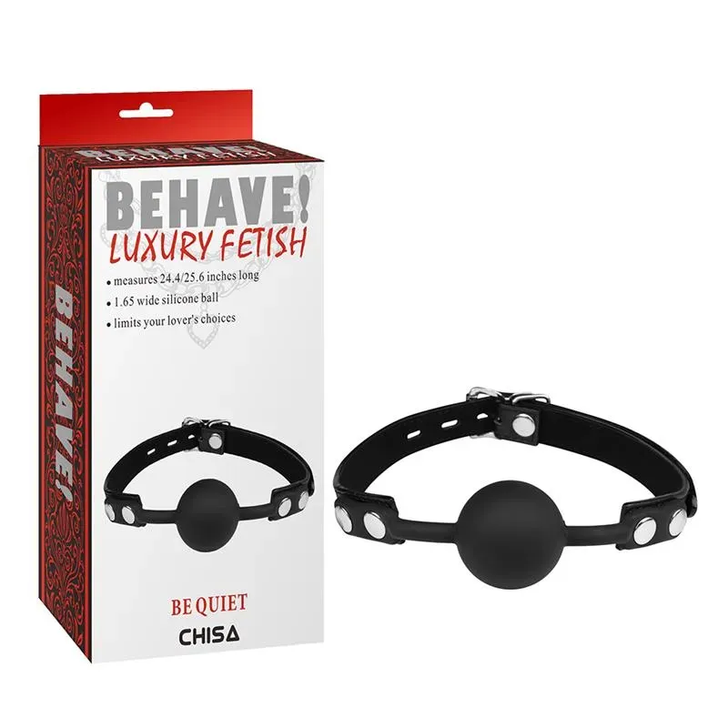CHISA Gag-Ball Silicone Be Quiet mutes bumba