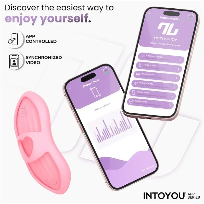 INTOYOU Laia pirksta vibrators ar lietotni