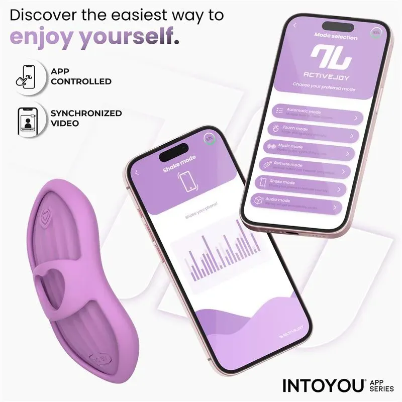 INTOYOU Laia pirksta vibrators ar lietotni