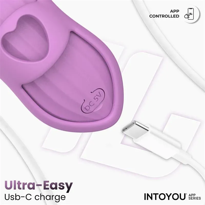 INTOYOU Laia pirksta vibrators ar lietotni