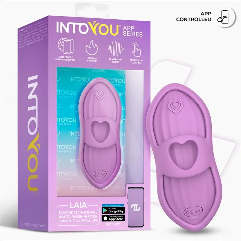 INTOYOU Laia pirksta vibrators ar lietotni