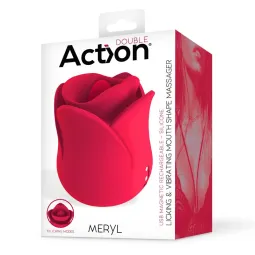 Meryl laizošs un vibrējošs mutes formas stimulators
