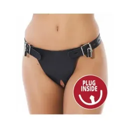 BONDAGE PLAY šķīstības biksītes ar anālo aizbāzni
