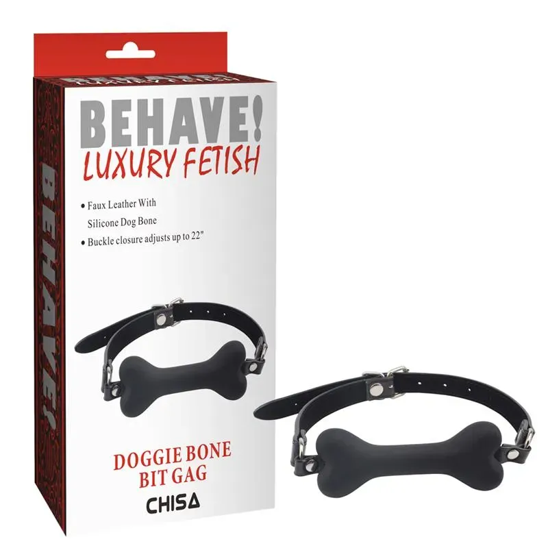 CHISA Gag Ball Doggle Bone Bit mutes aizbāznis