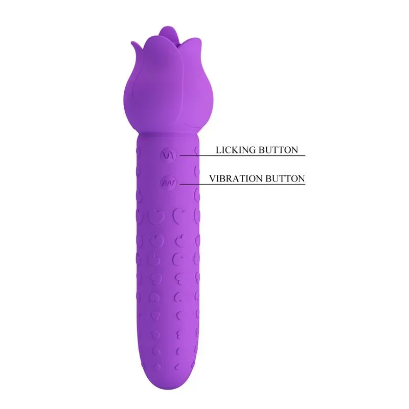 PRETTYLOVE Dannell klitora stimulators ar mēlīti