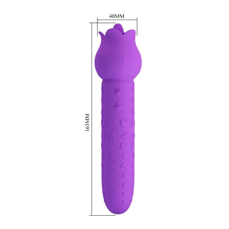 PRETTYLOVE Dannell klitora stimulators ar mēlīti