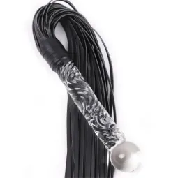 LATETOBED BDSM pātaga ar stikla rokturi 70 cm