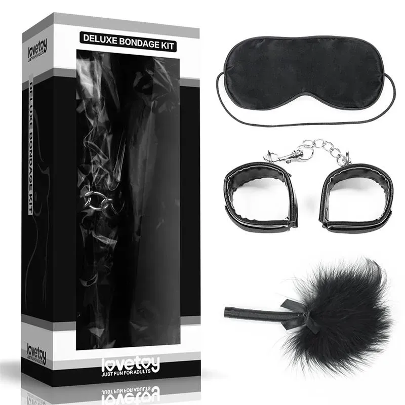 LOVETOY Bondage Kit Deluxe Black BDSM komplekts