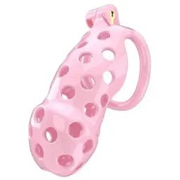 Penis Cage PC03 Pink šķīstības būris, ABS