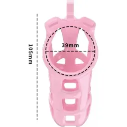 Penis Cage PC01 Pink šķīstības būris