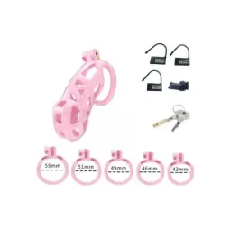 Penis Cage PC01 Pink šķīstības būris