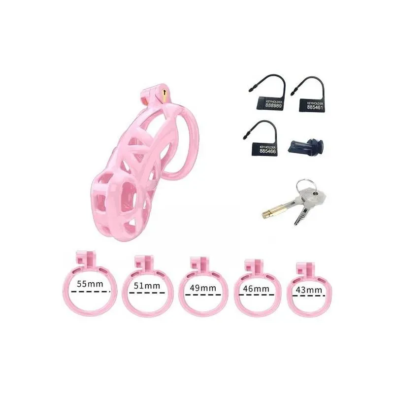 Penis Cage PC01 Pink šķīstības būris