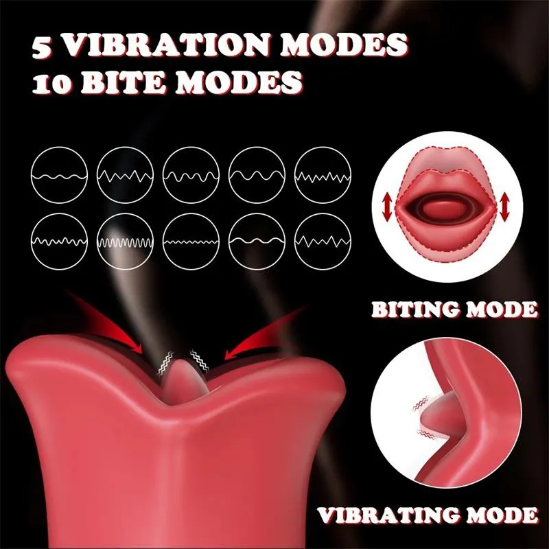 Ember laizošs un vibrējošs mutes formas stimulators