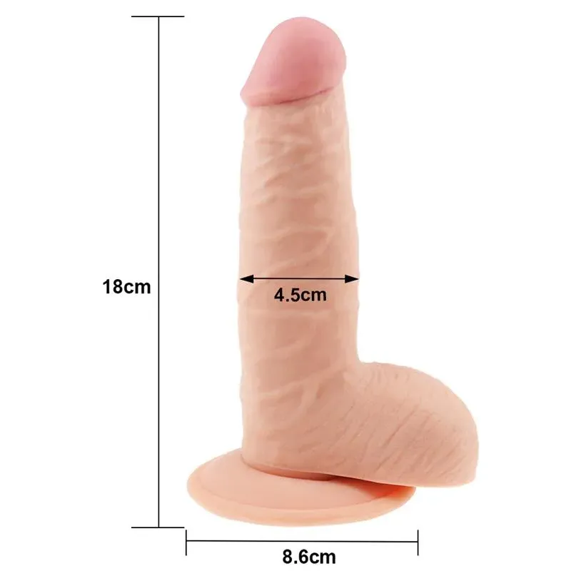 LOVETOY The Ultra Soft Dude 7.5 reālistisks dildo