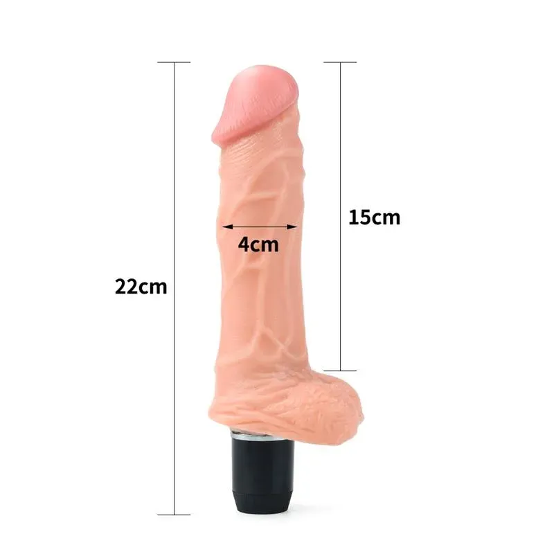 LOVETOY Dildo Flexi 9 vibrējošs dildo