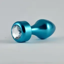 LOVETOY металлическая анальная пробка с кристаллом