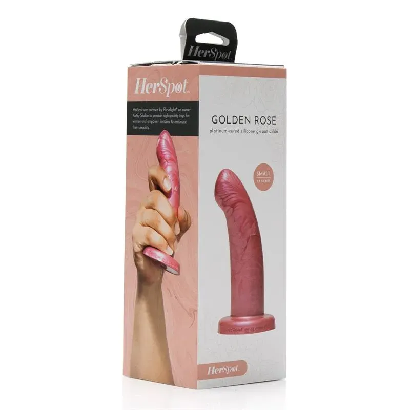 Fleshlight HerSpot Golden Rose silikona dildo
