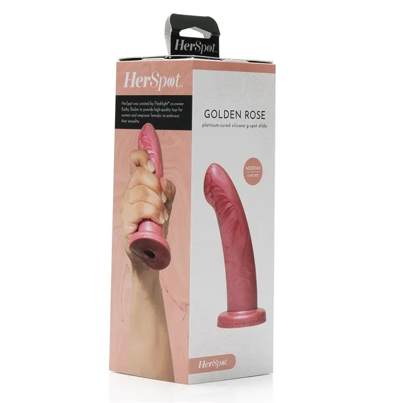 Fleshlight HerSpot Golden Rose силиконовый фаллоимитатор
