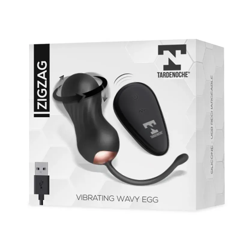 TARDENOCHE Zigzag vibrējošā ola ar pulti