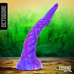 LEGEND Octogore vienradža dildo, 27 cm, silikons