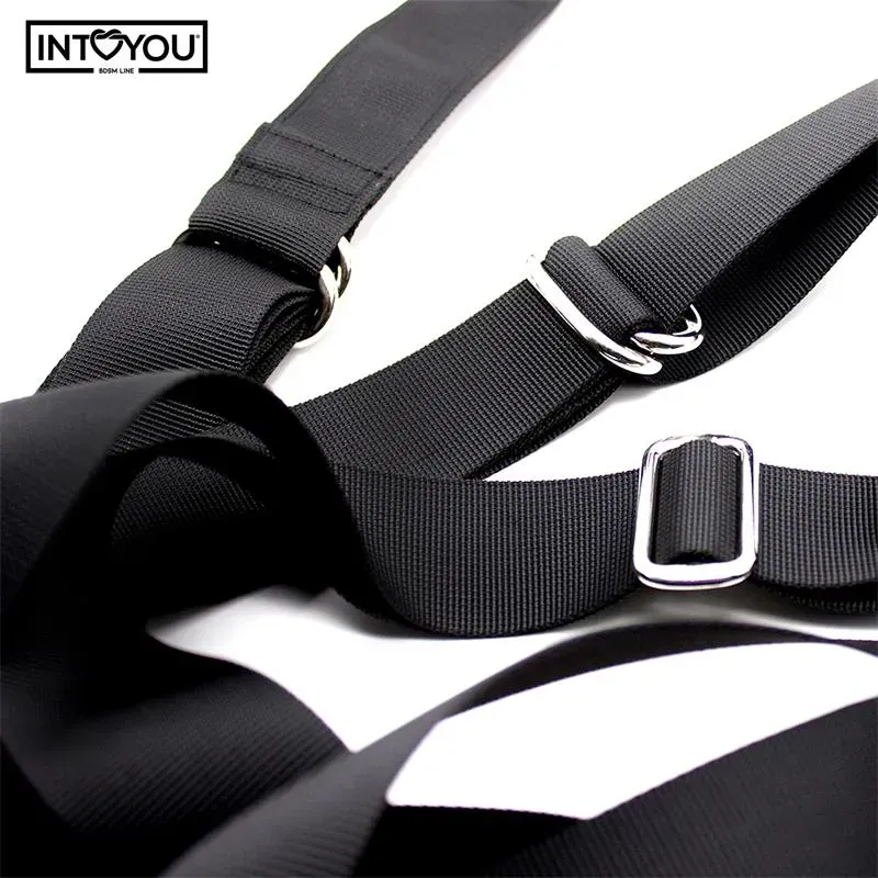 INTOYOU BDSM LINE durvju šūpoles ar kāju balstiem