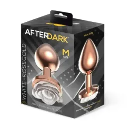 AFTERDARK metāla anālais aizbāznis ar rozi, M